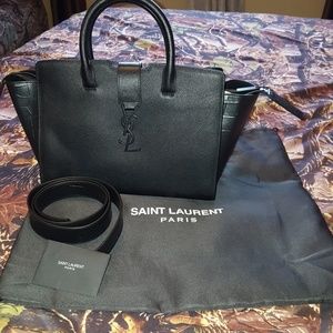 Authentic Cabas ysl canvas bag